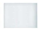 EELECTRON 9025GL310A01 VETRO - 3 MODULI - 10 CH. BIANCO
