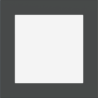 EKINEX EK-DQS-FGB Placca Deep (FF e 71 e 20Venti ) quadrata -FENIX NTM - grigio bromo