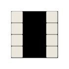 JUNG A504TSA Copritasti per sens. 4 canali F50- mod. A500- bianco
