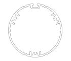 NICE 786.41.00 Nose 65x1.8 overmolded wheel + crown