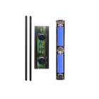 POLITEC SADRIN WSE SMA 425 Mini barrier H 250 cm 4 rays double optics 4TX and 4RX. Range from 1 to 10 m. 3.6V 19Ah battery housing box included and universal TX radio.