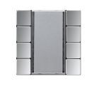 JUNG GCR2074NABS Sensore a tasti 4 canali- Standard per accopppiatore bus KNX 2070U- radiotrasmettitore a parete 40FW- modelli in metallo- cromo lucido