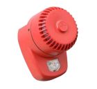 COOPER CSA INCENDIO 8500025FULL-0025X SIRENA ELETTRONICA CON LAMPEGGIATORE ROSSO SERIE ROLP LX WALL IP65