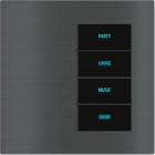 EKINEX EK-E20-TP-4TD-PN 4 buttons on the right with backlit text and proximity sensor (right version)