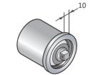 CAME 001YM0046 CAP WITH PIN Q10 CRAZY TUBE 50X15