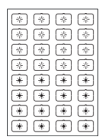 EELECTRON 9025ISF-1 9025 KNX CAPACITIVE BUTTON, WHITE ISET ICONS - F - 32 ICONS