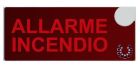 COOPER CSA INCENDIO CSA08584-1 DICITURA 5965 "ALLARME INCENDIO"