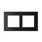 EELECTRON PO55A55PL-3 PLACCA DOPPIA 2x55 PLASTICA VERNICIATA NERO