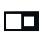 EELECTRON PO71A45PL-3 PLACCA DOPPIA 71+45 PLASTICA VERNICIATA NERO