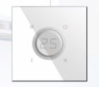 BLUMOTIX BX-Q07W KRISTAL Glass thermostat 80X80mm White