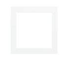 EKINEX EK-PQS-6-GA_ Confezione 6 placche quadrate plastica finestra 60x60
