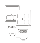 GIBIDI 70185 TX MINI QUADRATO 406 TMQ PASS