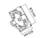 FAAC 132329 THYSSEN MAX 15Nm HIP CLIP SUPPORT 10pcs