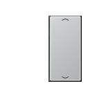 JUNG A402TSAPAL Copritasto per sens. 2 canali-c. simb. mod. A500- alluminio