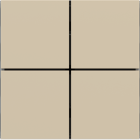 EKINEX EK-TQQ-FBL Kit 4 tasti FF (Form/Flank/NF) quadrati (40x40) Colore Beige Luxor