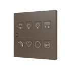 ZENNIO ZVITR8M Tecla RGB 8. PC-ABS Capacitive push button - 8 but