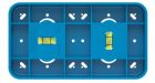 EKINEX EK-DPS-D-5 Dima placca doppia segnafori per predisposizione installazione