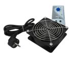 WP RACK WPN-ACS-FAN120T  120x120x38mm 220V FAN WITH THERMOSTAT FOR RACK, STK9 (SCHUKO) PLUG, 2MT