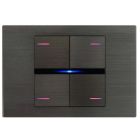 EELECTRON BK04MT-BR KIT 4 TASTI QUADRATI METAL BRONZE - LINE