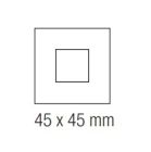 EKINEX EK-SQP-F Placca quadrata finestra 45X45 in NTM
