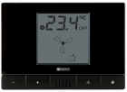 EELECTRON TM11C19KNX RECESSED HVAC THERMOSTAT WITH PLEXI PLATE - TOTAL BLACK