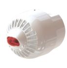 ARITECH INCENDIO ASW2367W Avvisatore ottico/acustico multitono da esterno con base alta. Colore bianco con lampeggiante rosso
