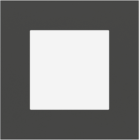 EKINEX EK-PQP-GAL Square window plate 45x45 mm - graphite colour