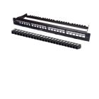 WP RACK WPC-PAN-6AUP-24 24 PORT RJ45 CAT 6A UTP TOOLLESS MODULAR PATCH PANEL, 1U