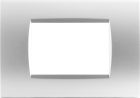 MAPAM 8003-09 Placca Tecnopolimero Art 8003-9 3P Silver