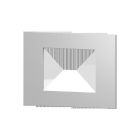 EKINEX EK-PRS-GB Placca rettangolare metallo per apparecchi serie 71 - finestra 60x60