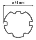 FAAC 132266 ADATTATORE TUBO ZF 64 SCANALATO