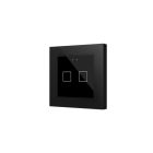 ZENNIO ZVIF55X2V2A Backlit capacitive touch switch (55 x 55 mm) 2 keys, black
