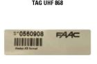 FAAC 786348 UHF TAG PASSIVO AUTOADESIVO