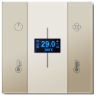 BLUMOTIX BX-F-QQCVT QUBIK VERTICAL Cover glass thermostat 8 buttons 8
