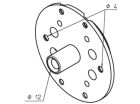 CAME 001YM0138 Supporto per staffa Aluplastic