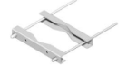 UNISTAB AD3802W supporto a parete per palo d. 100÷300mm viti M12x