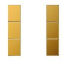 JUNG LS503TSAGGO Copritasti per sens. 3 canali F50- mod. LS990- placcato oro