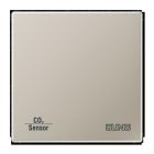 JUNG CO2ES2178 KNX room thermostat with CO2 and air humidity sensor with integrated bus coupler and button interface - 2 channels - stainless steel