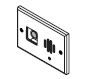 ELAN DSS3BZ Posto esterno a montaggio superficiale per C2, bronzo lucidato a olio
