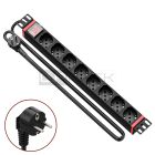 WP RACK WPN-PDU-G01-08 CANALE DI ALIMENTAZIONE (PDU) RACK 19" 8 X ITA/SCHUKO SPINA SCHUKO 16A