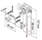 FAAC 132320 SUPPORT KIT WITH ADJUSTABLE UNLOCK+SQUARE PIN