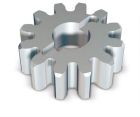 NICE RUA12 Corona a 12 denti, modulo 6, da abbinare alla cremagliera ROA81
