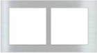 EKINEX EK-D2H-GBR Placca Deep (FF e 71 e 20Venti ) int 68mm rettangolare-METALLO (ALLUMINIO) - nichel