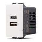 MT DISTRIBUZIONE ART-F833BI PRESA USB 2.4A A+C ART BIANCO