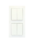 LINGG-JANKE "87865 / 87865SEC" TA8F55-BCU-SEC KNX Pulsante sicuro da incasso