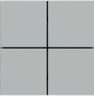 EKINEX EK-TQQ-FGE Kit 4 tasti FF (Form/Flank/NF) quadrati (40x40) Colore Grigio Efeso