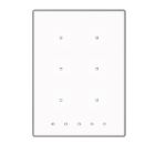 ZENNIO ZVI-TMDP6-AW ZVI-TMDP6-AW TMD Plus KNX Capacitive Touch Switch, 6 buttons, white
