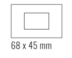 EKINEX EK-DRG-FNI Placca Deep (FF e 71 e 20Venti ) rettangolare  - FENIX NTM nero ingo