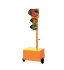 DOMOTIME SML3L2C Kit 2 semafori stradali da cantiere (batterie non incluse)