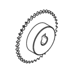 2036L fadini pignone semplice 1/2" z40 foro ø 25mm 2036l